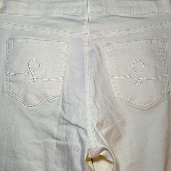 Lilly Pulitzer South Ocean High Rise Straight Leg Jean Lemon Meringue Size 8 NWT - Picture 8 of 16